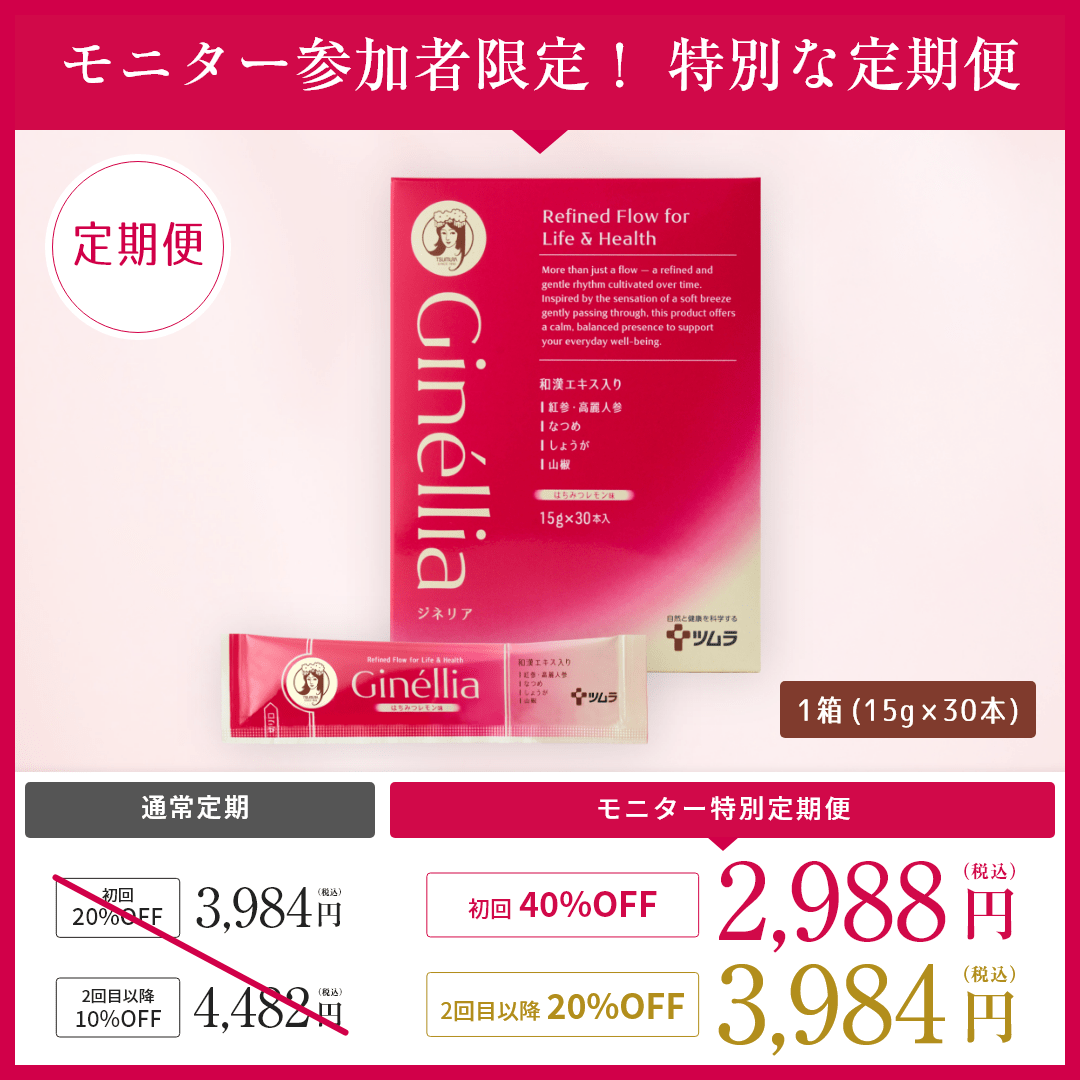 ﾓﾆﾀｰ参加限定【定期便】Ginellia  -ジネリア-