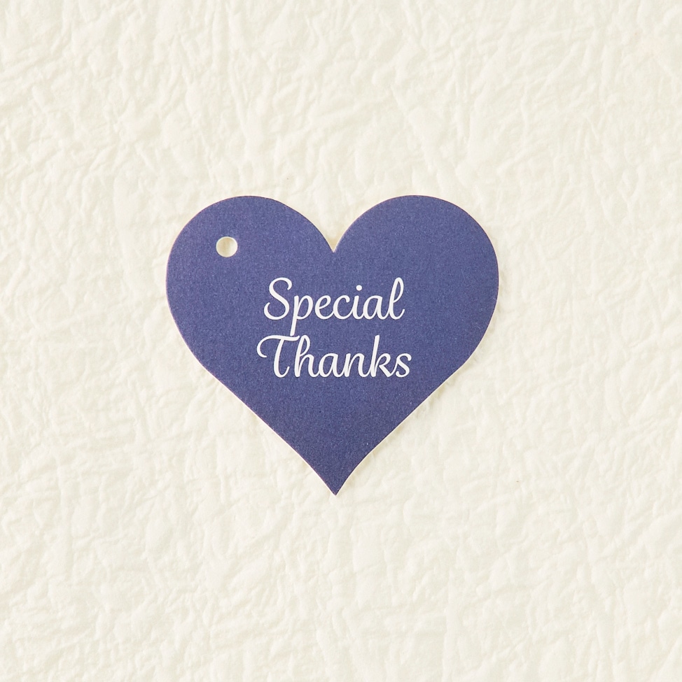 【ギフトタグ】ハート形_Special Thanks