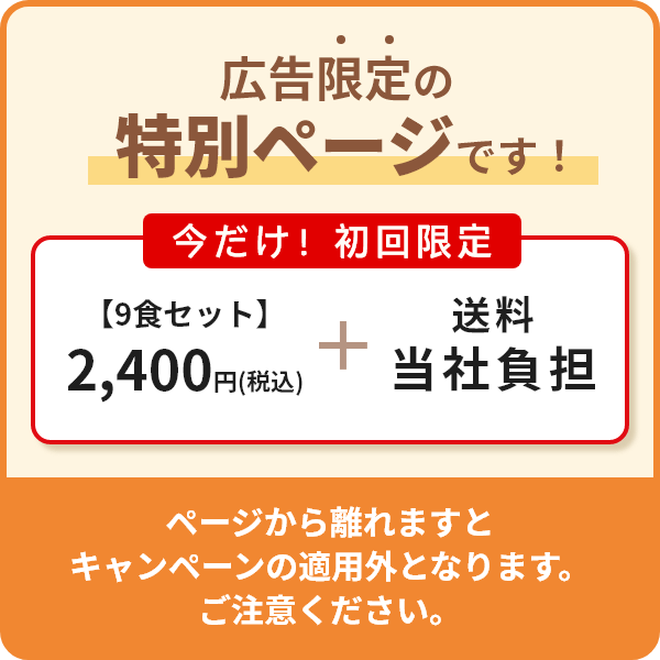 広告限定の特別ページの表示です！