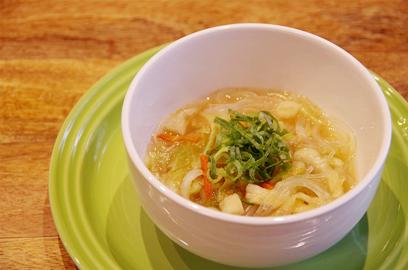 いたわる野菜ブイヨン　春雨スープ